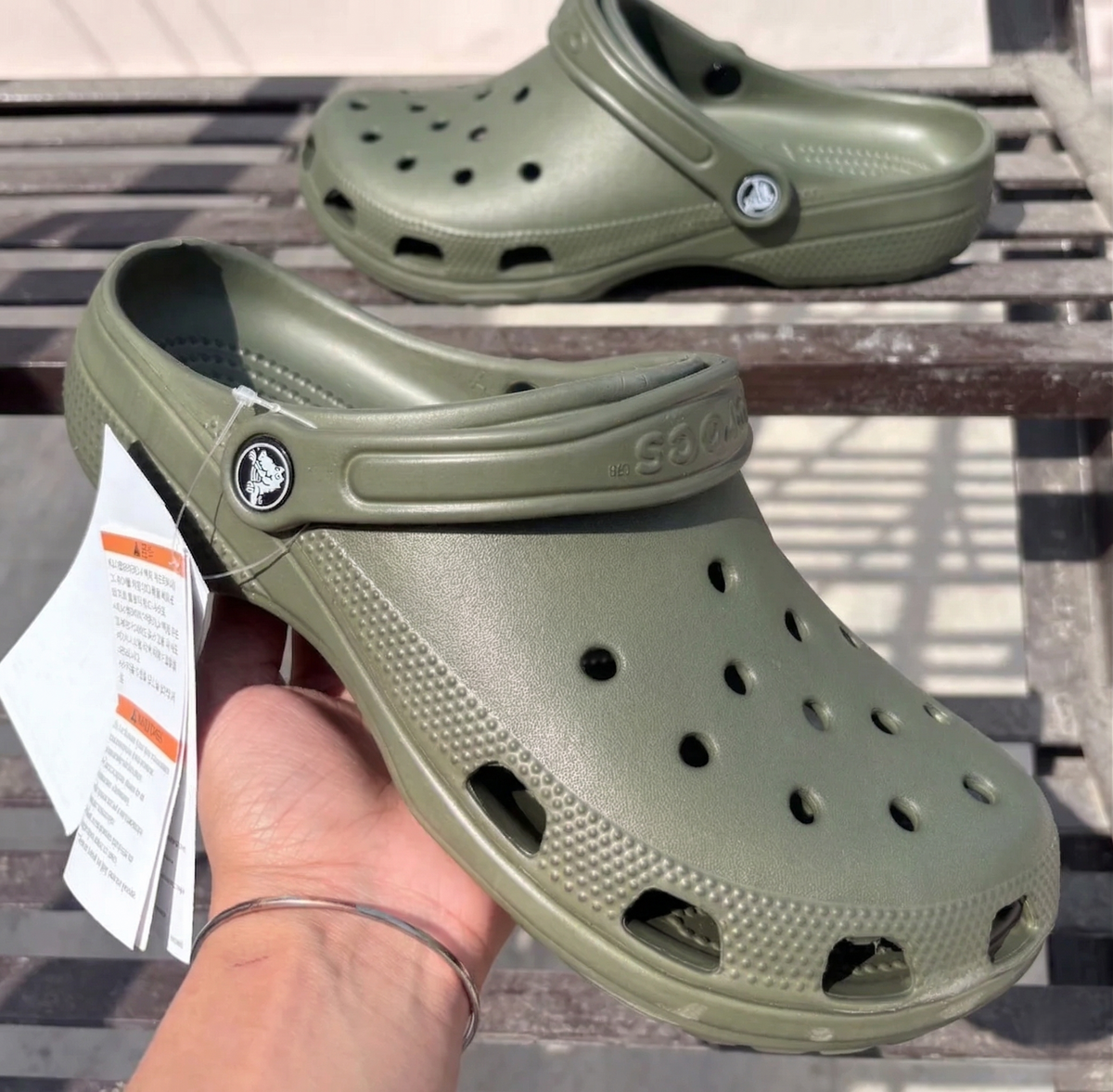 Crocs Classic Clogs (Army Green)