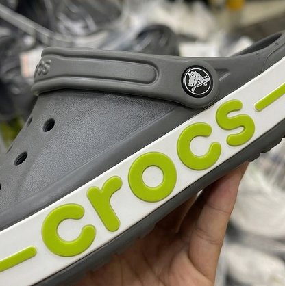 Crocs Bayaband clogs (Grey/Lime)