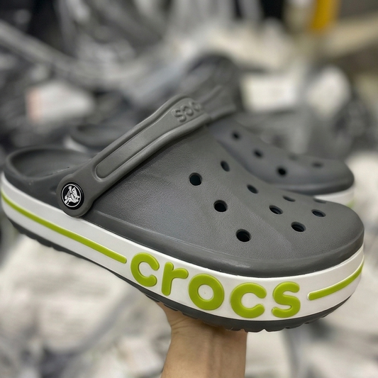 Crocs Bayaband clogs (Grey/Lime)