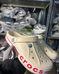 Crocs Bayaband clogs (Cream-Red)