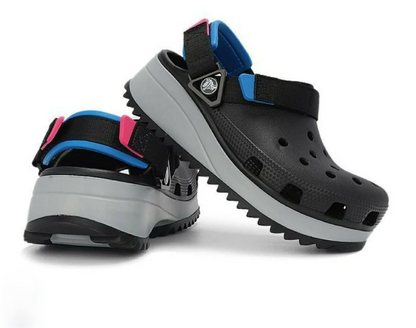 Crocs Classic Hiker Clogs (Black/Blue)