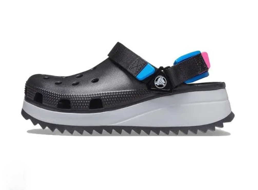 Crocs Classic Hiker Clogs (Black/Blue)