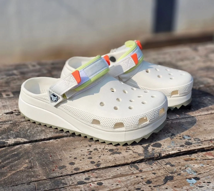 Crocs Classic Hiker Clogs (White)