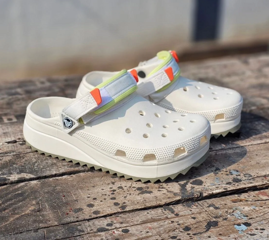Crocs Classic Hiker Clogs (White)