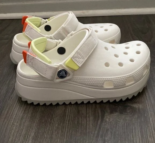 Crocs Classic Hiker Clogs (White)