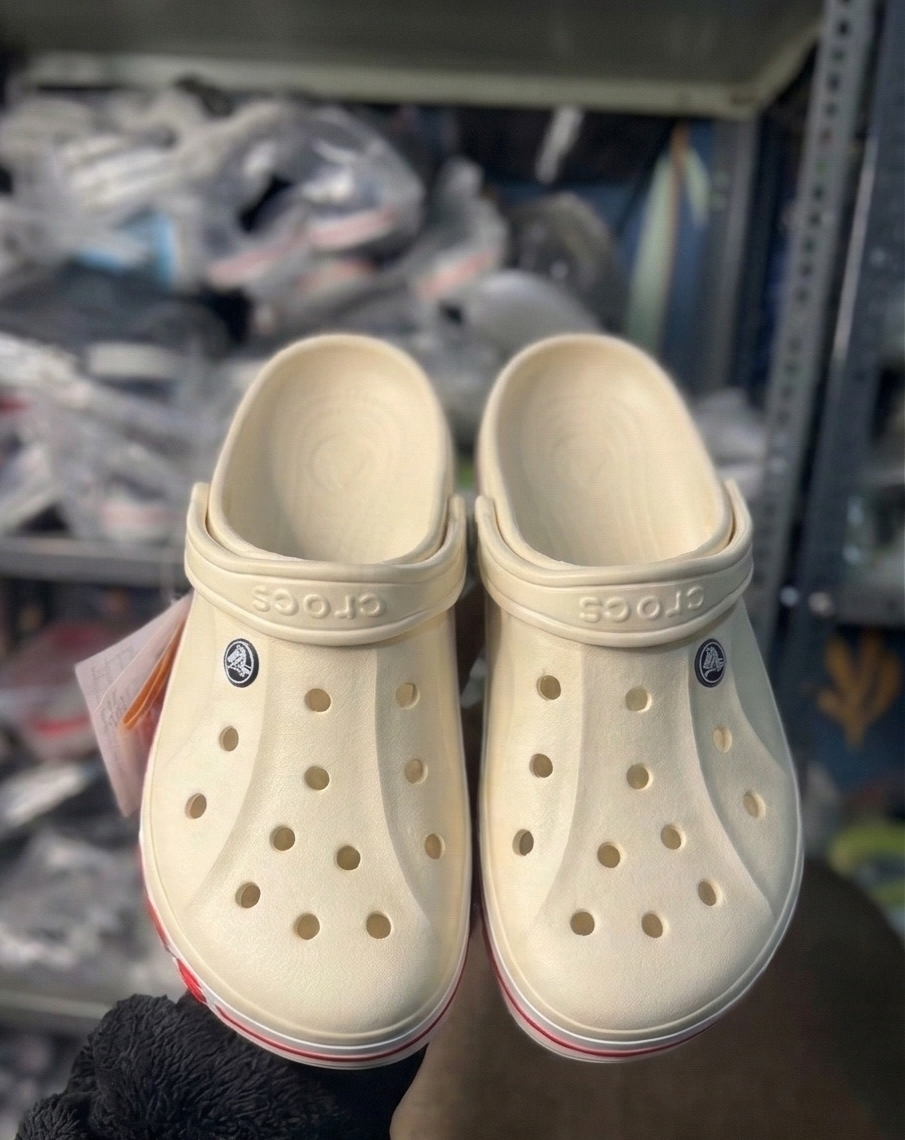 Crocs Bayaband clogs (Cream-Red)